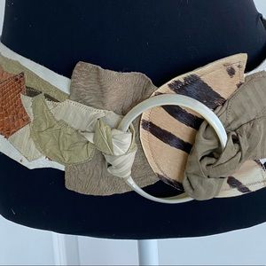 Vintage Leather Tie Belt by Celia Panella. WOW!